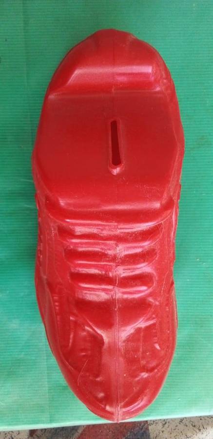 OLD ABSA SHOE COIN BOX.