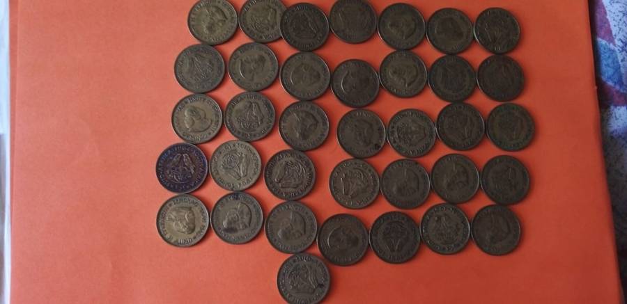 SOUTH AFRICA OLD HALF CENTS. X35