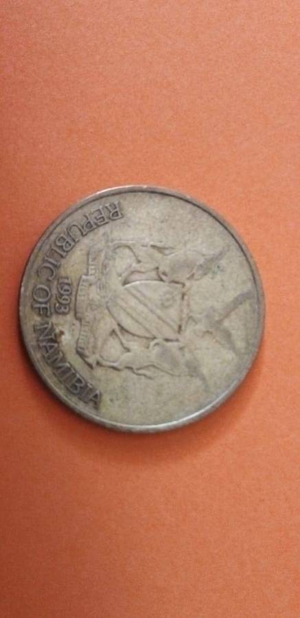 namibia 1993 5 dollar coin
