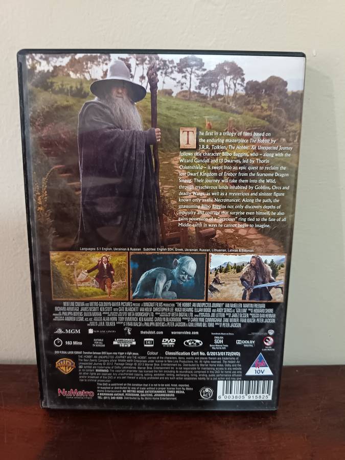 The Hobbit An Unexpected Journey on DVD