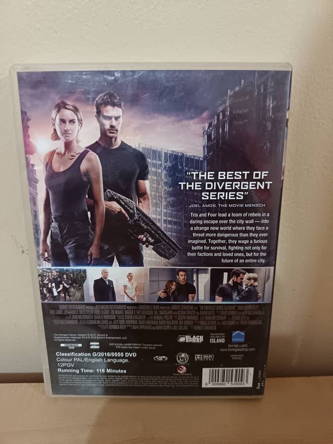 Allegiant on DVD