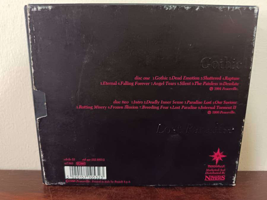 Paradise Lost 2 Album Special Edition Lost Paradise and Gothic Music CD's