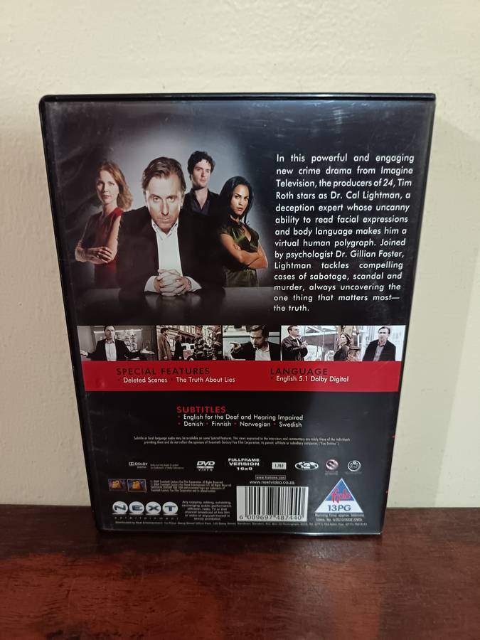 Lie To Me Season 1 Boxset on DVD