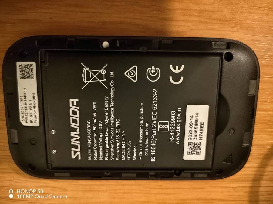 Huawei Brovi Mobile Wifi E5576 4G LTE Router