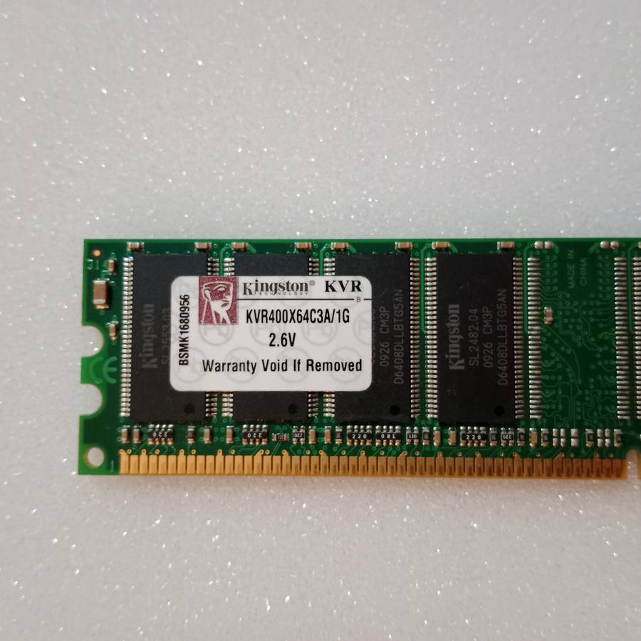 KINGSTON  1GB DDR1 KVR400 (KVR400X64C3A) Desktop Memory