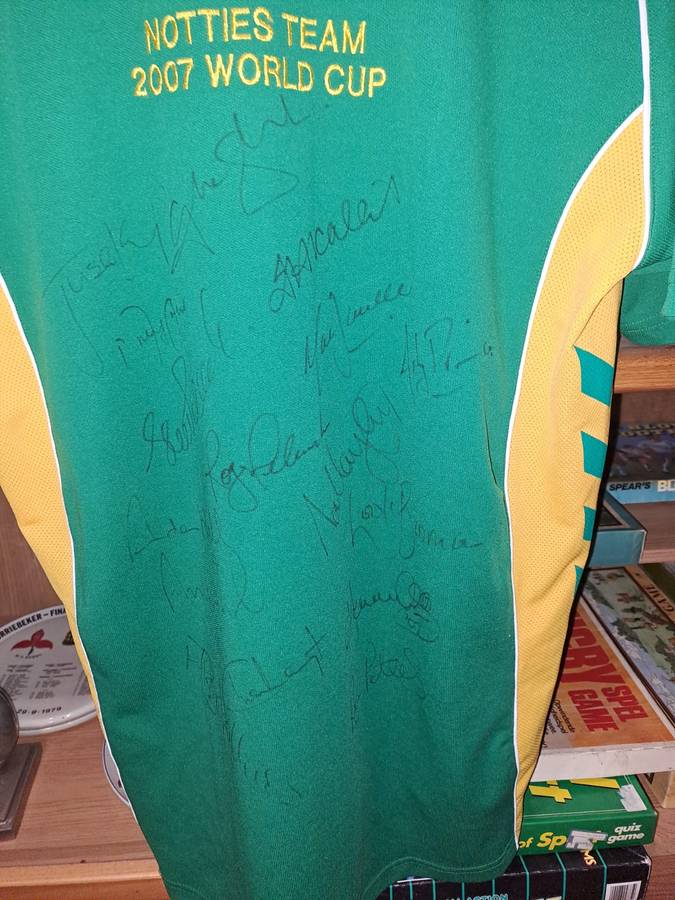 2007 Protea WC Cricket Shirt, squad signed on back, 16 signatures