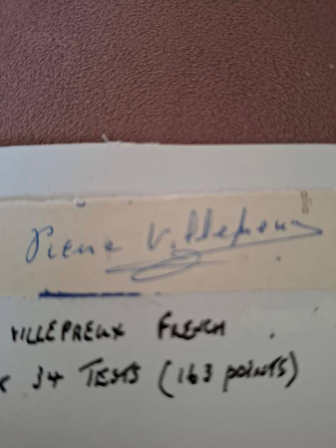 French Rugby Legend Pierre Villepreux (fullback) original signature