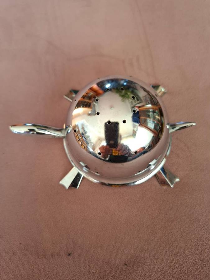 "Mock Turtle" Chrome toothpick/appetizer holder by Irwinware