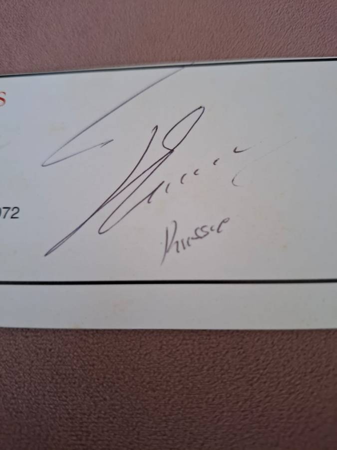 Rugby, Rassie Erasmus, original autograph