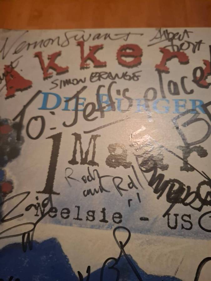 AkkerRock Fees 1 Maart 2002, Neelsie US Kampus original Poster signed
