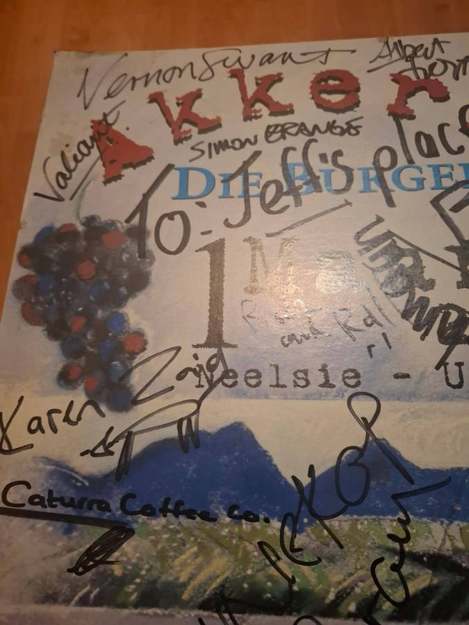 AkkerRock Fees 1 Maart 2002, Neelsie US Kampus original Poster signed