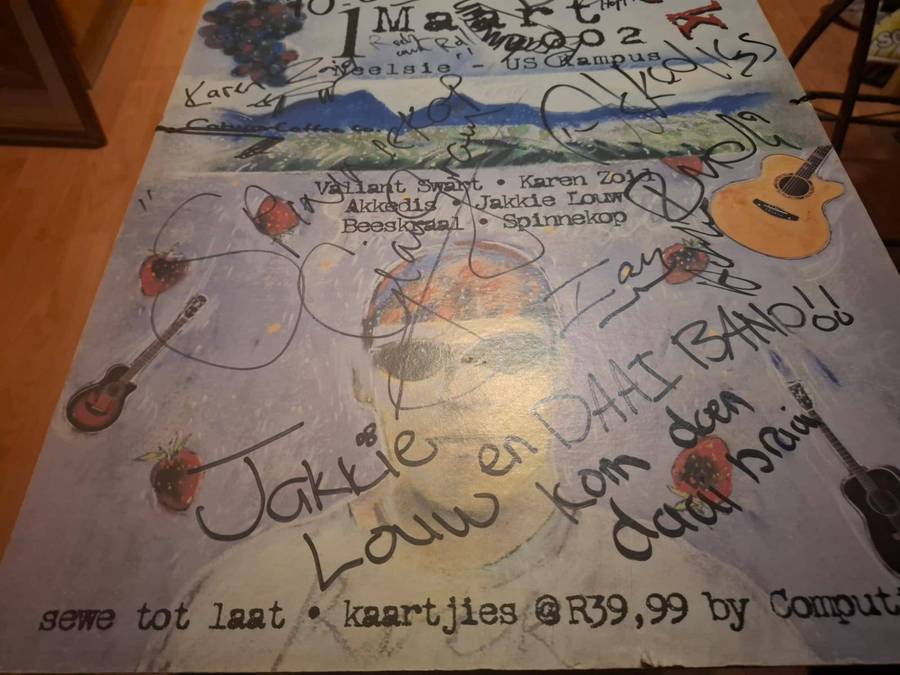 AkkerRock Fees 1 Maart 2002, Neelsie US Kampus original Poster signed