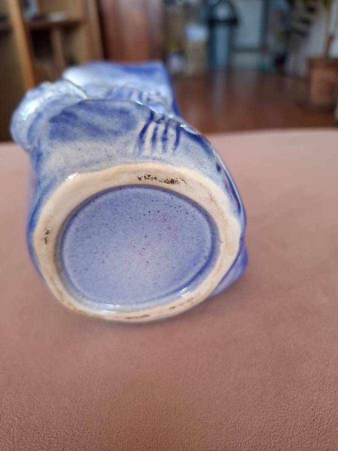 Salt glazed Toby Jug of Lord Nelson, re 1900`s