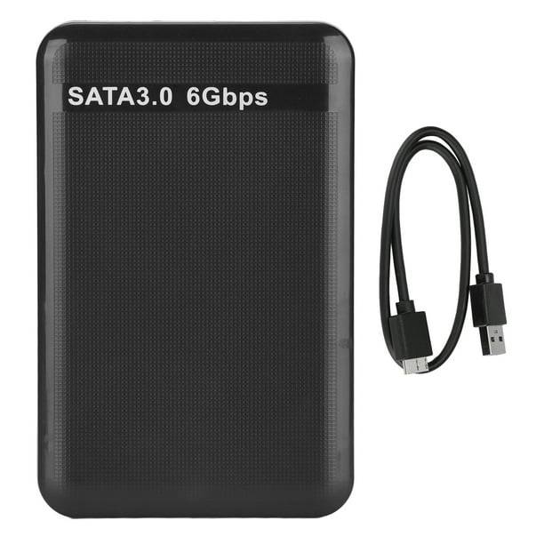 USB 3.0 SATA External Hard Drive Case 2.5 Inch Enclosure Caddy for HDD SSD [Black]