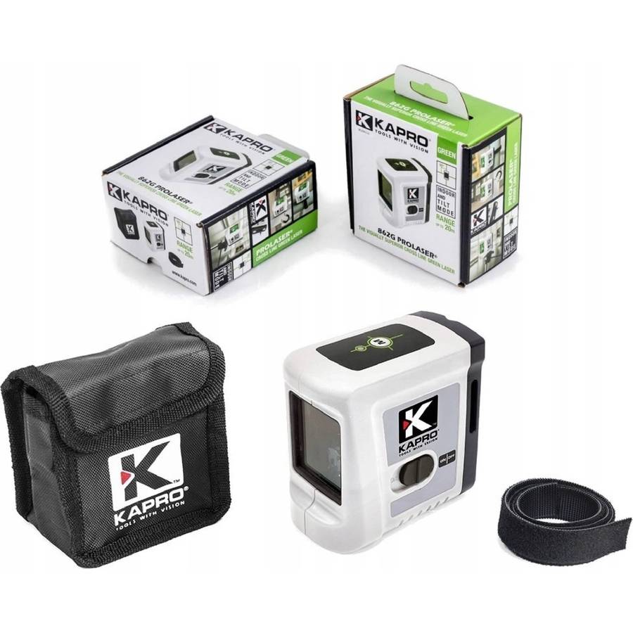 KAPRO Prolaser 862G Cross beam laser (GREEN) - Range upto 20m