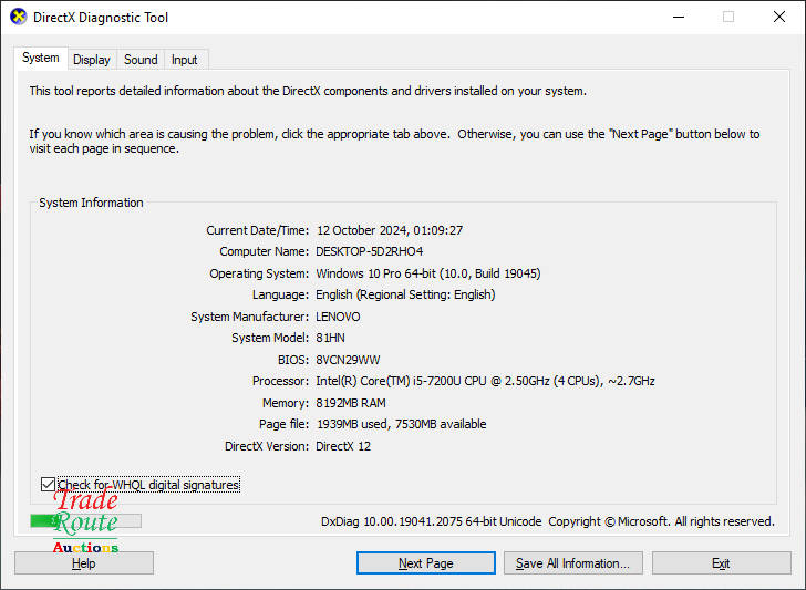 LENOVO V130 15.6 inch LAPTOP - Core i5 - HINGE DAMAGED - Salvage Stock