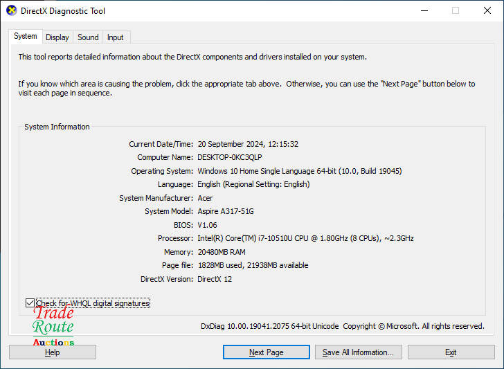 Acer Aspire 3 A317-51G 17.3-inch FHD LAPTOP - Core i7-10510U - 20GB RAM - 512GB SSD
