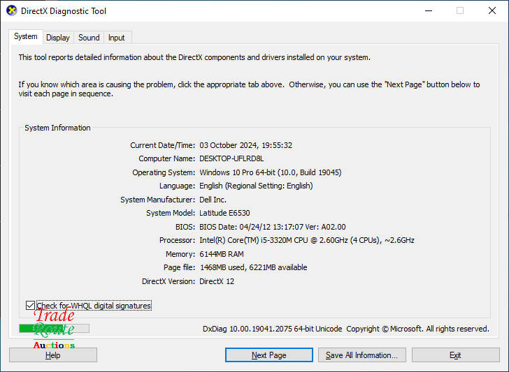 DELL LATITUDE E6530 15.6" LAPTOP | CORE i5 3320M @ 2.6GHz | 6GB RAM | 500GB HDD