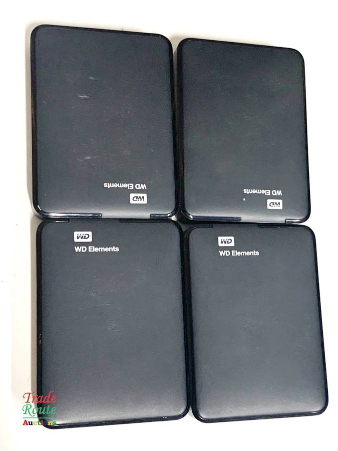 4 x WD Elements External Hard Drive - Faulty Salvage stock for Spares 1 bid wins all 4