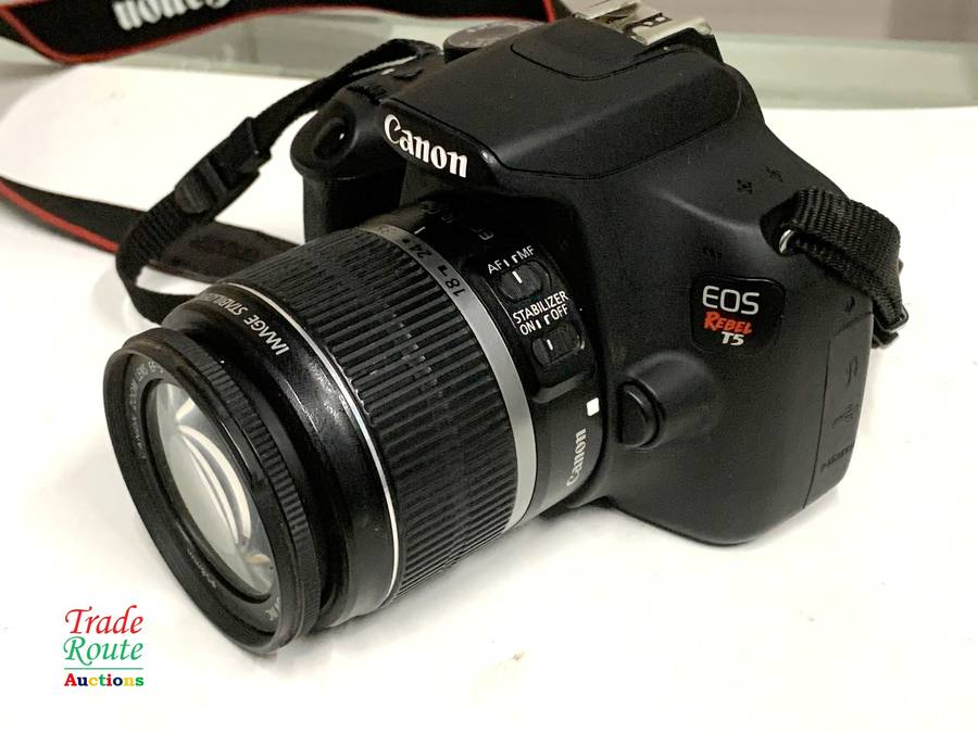 Canon Digital Rebel EOS T5 DSLR Camera with Canon 18-55mm Lens (Canon 1200D Equivalent)