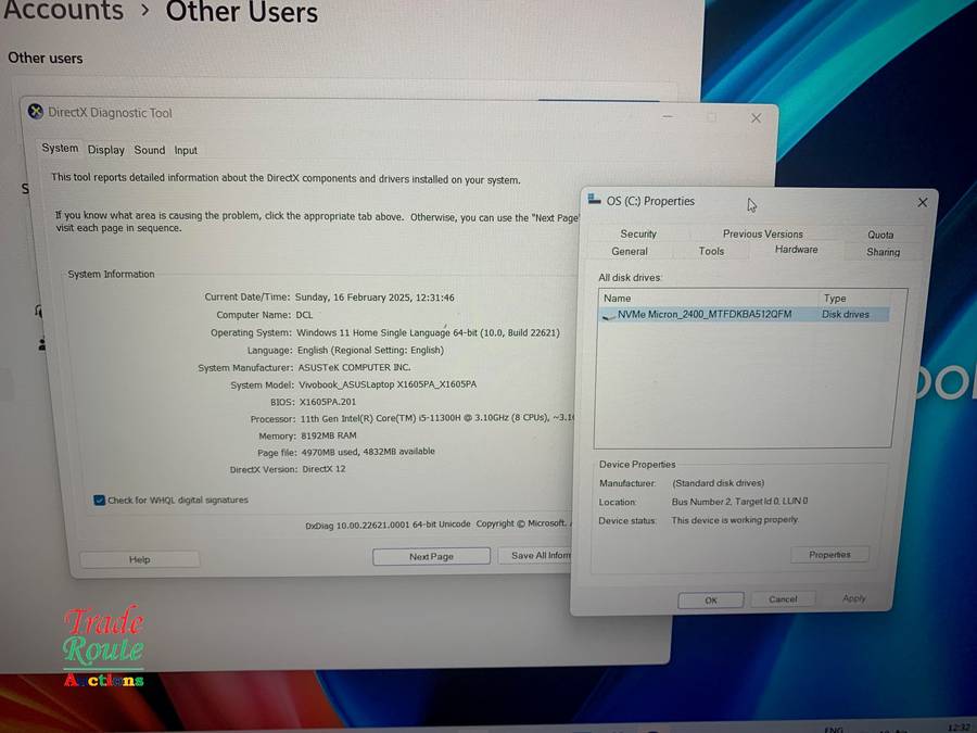 ASUS VivoBook 16 X1605 Notebook Laptop Core i5-11300H 11th Gen 16-inch FHD 8GB RAM 512GB SSD