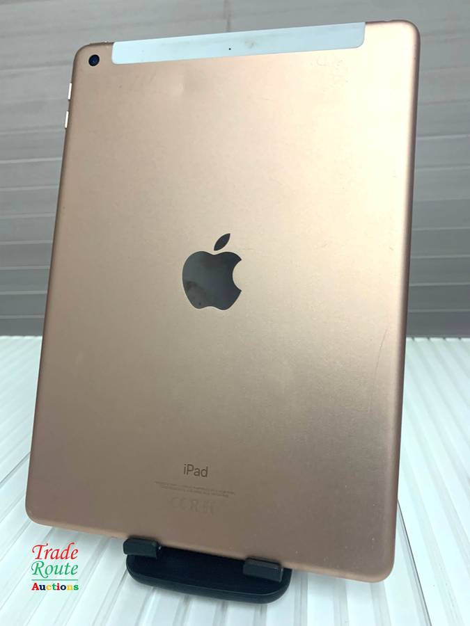 Apple iPad 6th Gen WiFi + Cellular 128GB | Rose Gold | A1954 - outer glass cracked