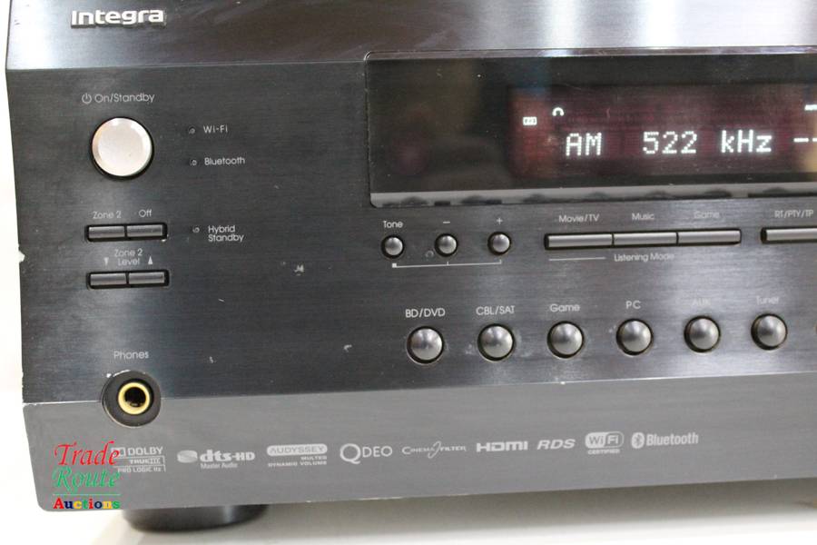 Integra DTR-30.5 AV Home Theater Receiver 7.2 Channel- [ POWERS ON - NO SOUND ] [FOR SPARES/REPAIR]