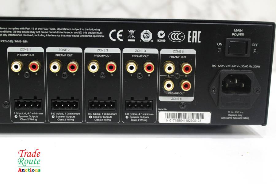 Niles Auriel MRC-6430 Multiroom Audio Controller - 6 Zone Multi Room Amplifier - Powers ON