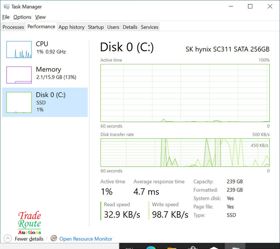 Dell Latitude 3490 Notebook i5 8th Gen 16GB RAM 256GB SSD 14 inch Full HD (1920x1080) - Low Battery