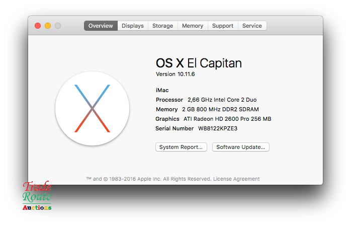 iMac 24-Inch Core 2 Duo 2.66Ghz - All in One Desktop - ATI Radeon Graphics