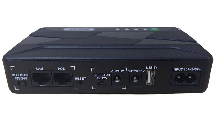 10000mAh Mini DC UPS Un-interrupted power for Wifi Routers Fibre Modems, Security Cam, Mobile device