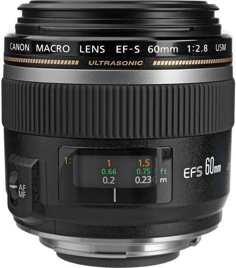 Canon EF-S 60mm f/2.8 USM Lens for Canon DSLR CAMERAS