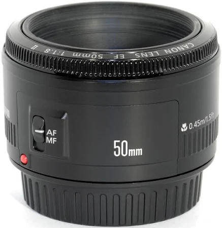 Canon EF 50mm f/1.8 II Lens - Fits Canon Cameras