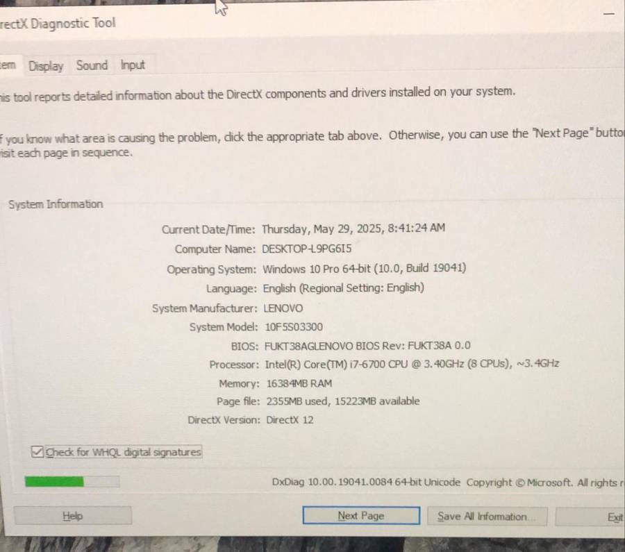 Lenovo M900z AIO All-in-One PC (ThinkCentre) - Type 10F5  - Core i7 24 inch Screen 16GB RAM