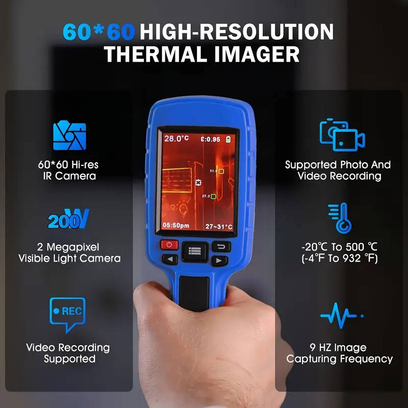 HD Infrared Thermal Imager Handheld Thermal Imaging Camera