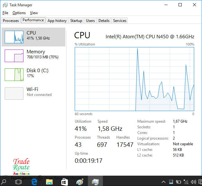 Acer Aspire One Mini 10.1-inch Netbook Intel Atom N450, 1GB RAM, 250GB HDD - LOW BATTERY