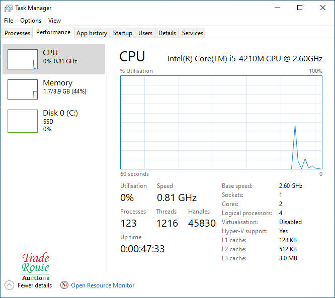 HP PROBOOK 650 NOTEBOOK | CORE i5 4210M 2.60GHZ | 4GB RAM | 240GB SSD | LAPTOP