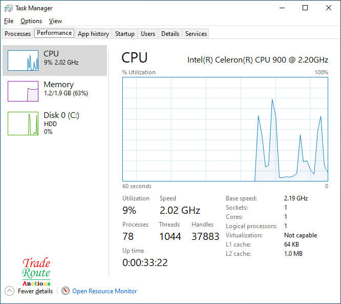 emachines by Acer E525 Laptop | Intel Celeron 900 2.2GHz 2GB RAM 250GB HDD - Faulty Battery