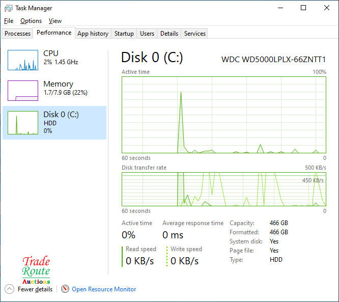HP EliteBook 820 G4 Laptop Core i5 2.6GHz  8GB RAM 500GB HDD Win 10 Pro