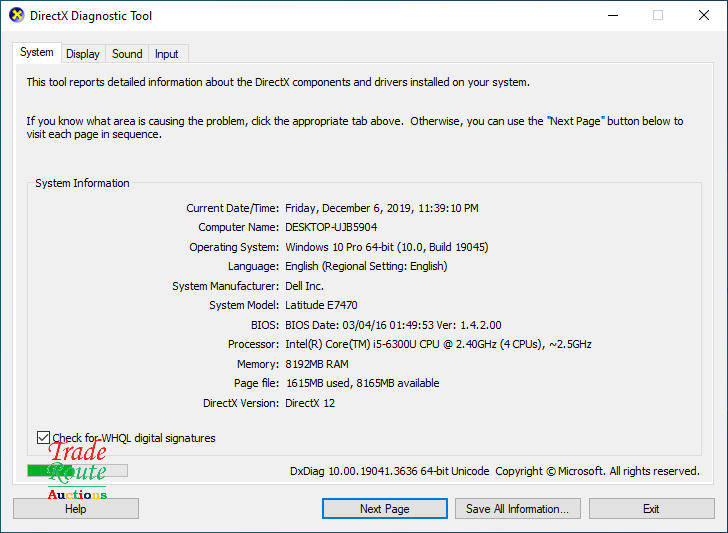 DELL Latitude E7470 Laptop | CORE i5 | 8GB RAM | 256GB SSD