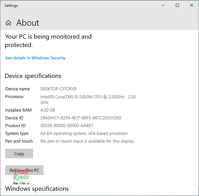HP PROBOOK 6560b 15.6 Inch Laptop  | CORE i5 2450M 2.5GHZ | 4GB RAM | 240GB SSD