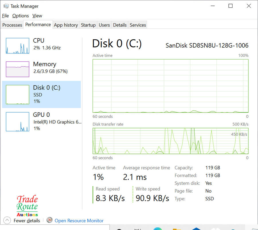 HP Pavilion x360 Convertible 14-ba0xx Laptop - Core i3 7100 2.4GHz 4GB RAM 128GB SSD -Cracked Screen