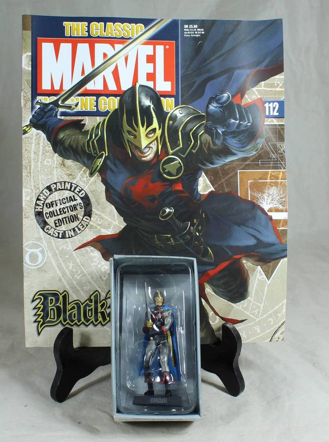Marvel Classic - lead, hand painted figurine and book - Black Knight #112