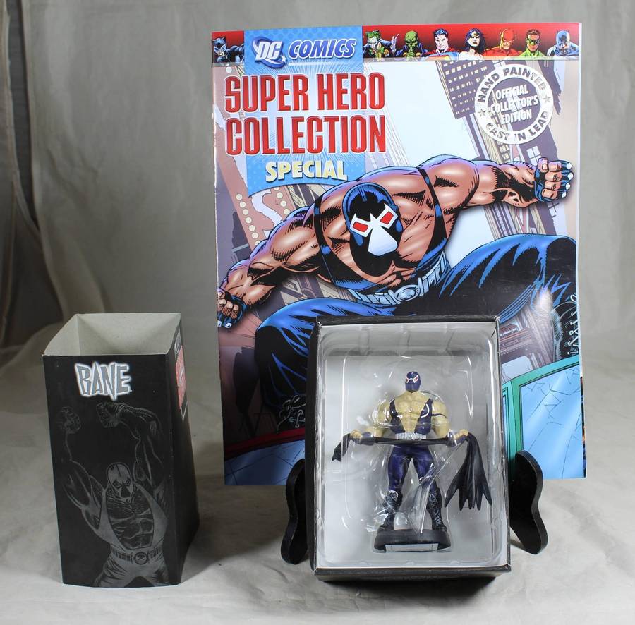 DC comics Super Hero special - lead, hand painted figurine and book - Bane