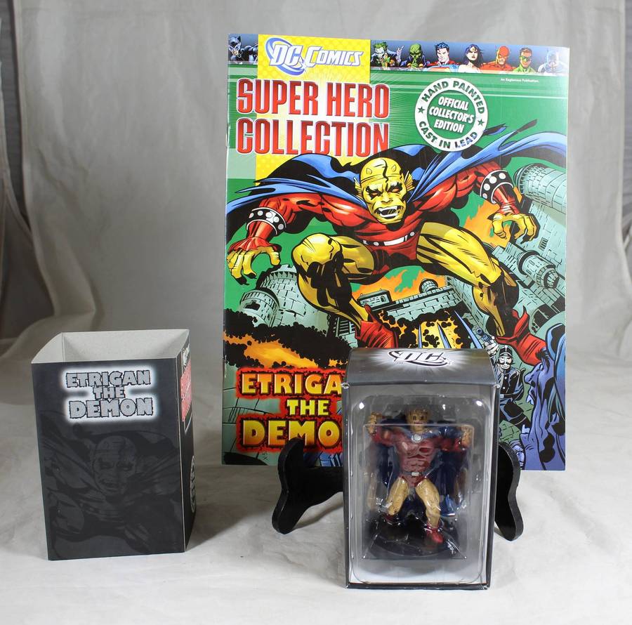 DC comics Super Hero special - lead, hand painted figurine and book - Etrigan the demon