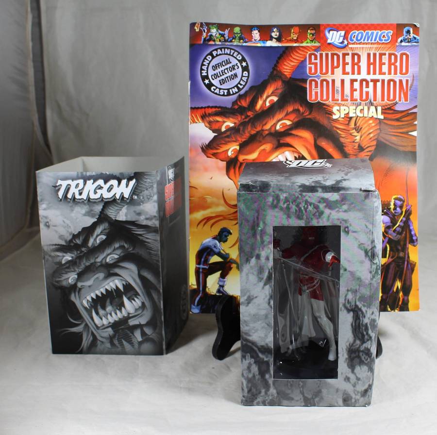 DC comics Super Hero special - lead, hand painted figurine and book - Trigon