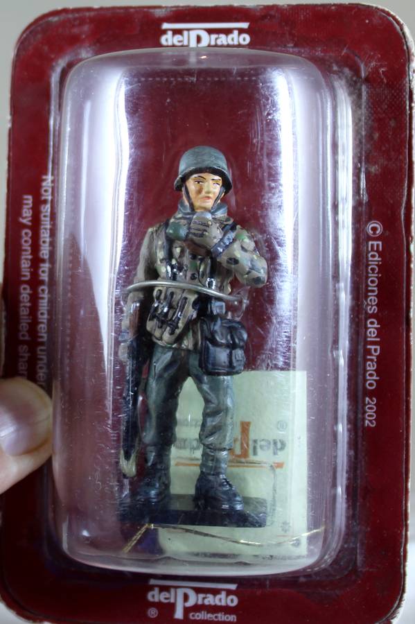 del Prado lead soldier - SS - Panzergrenadier Ardennes Germany 1944