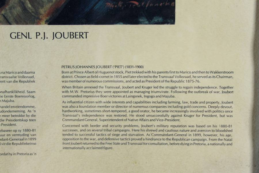 Anglo Boer War - General PJ Joubert