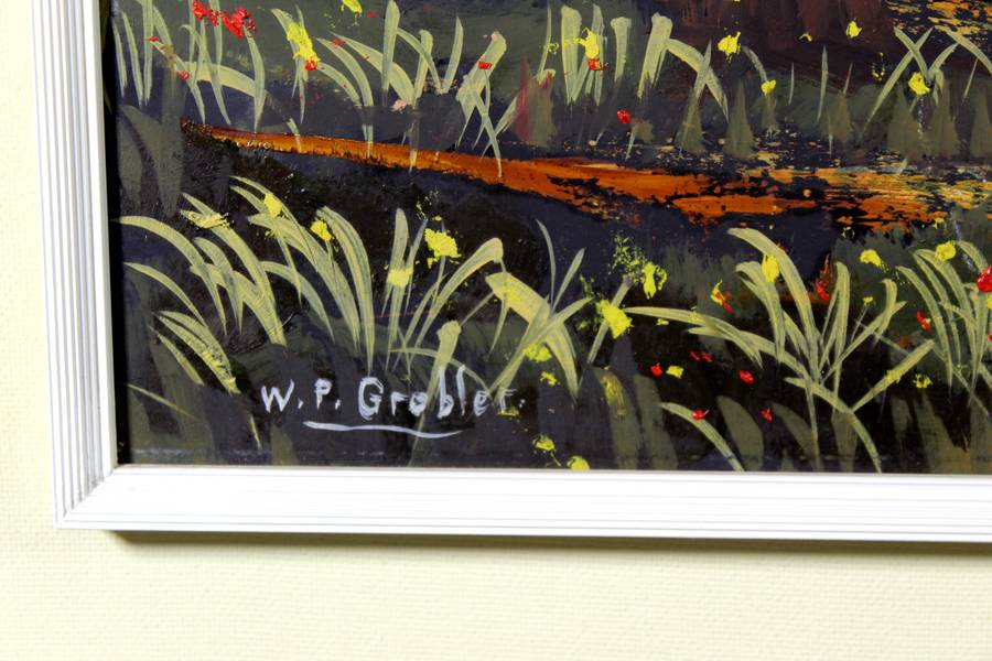 WP Grobler - Landscape with mountains