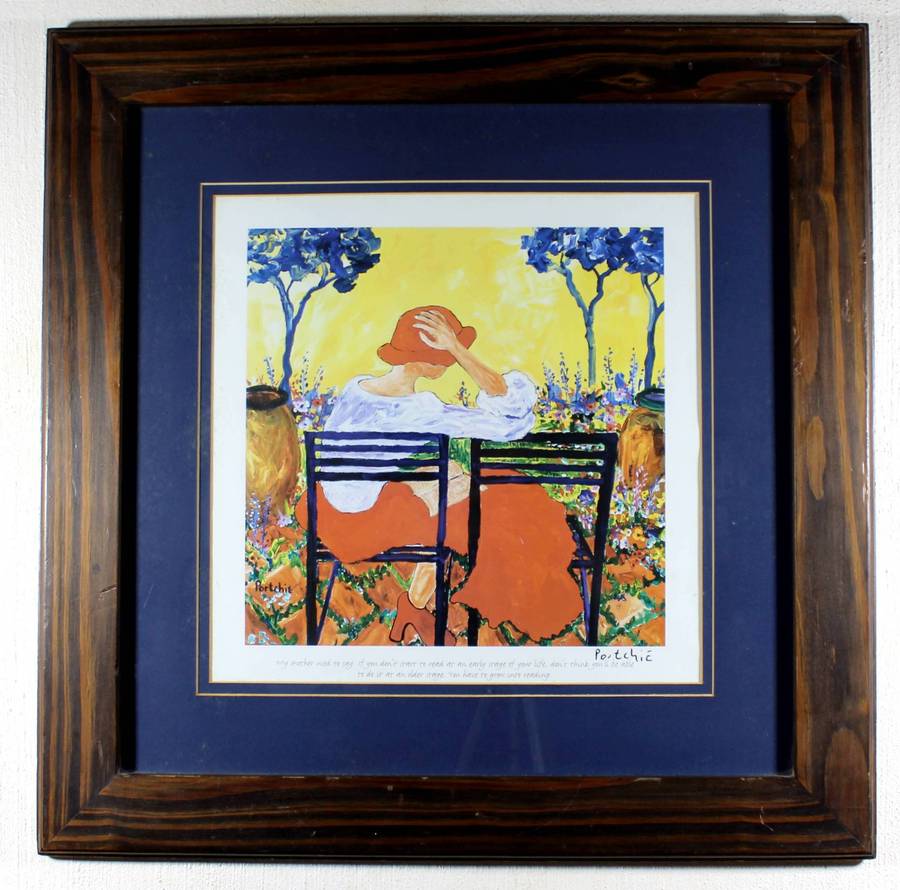 Porchie print - Lady in the garden